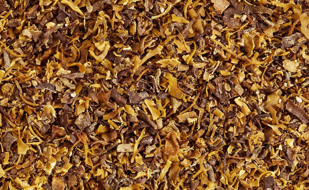 Dried Irish moss seaweed (Chondrus crispus) used in natural skin and hair care formulations
