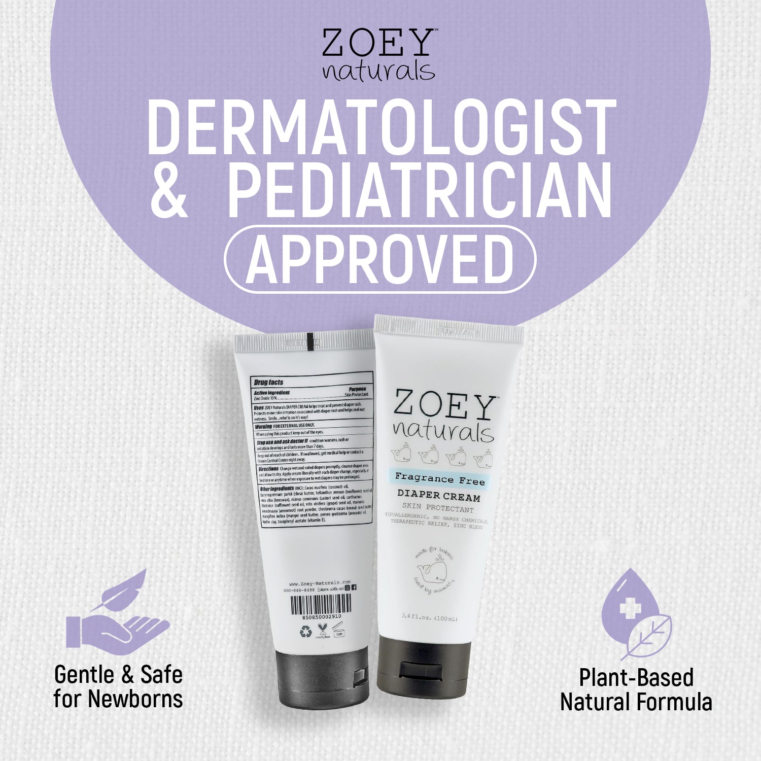 ☆　ぴー子様│イオ-ヌクリーム２&ローション２　ルース Zoey Naturals | Diaper Rash Cream – Absolutely Natural