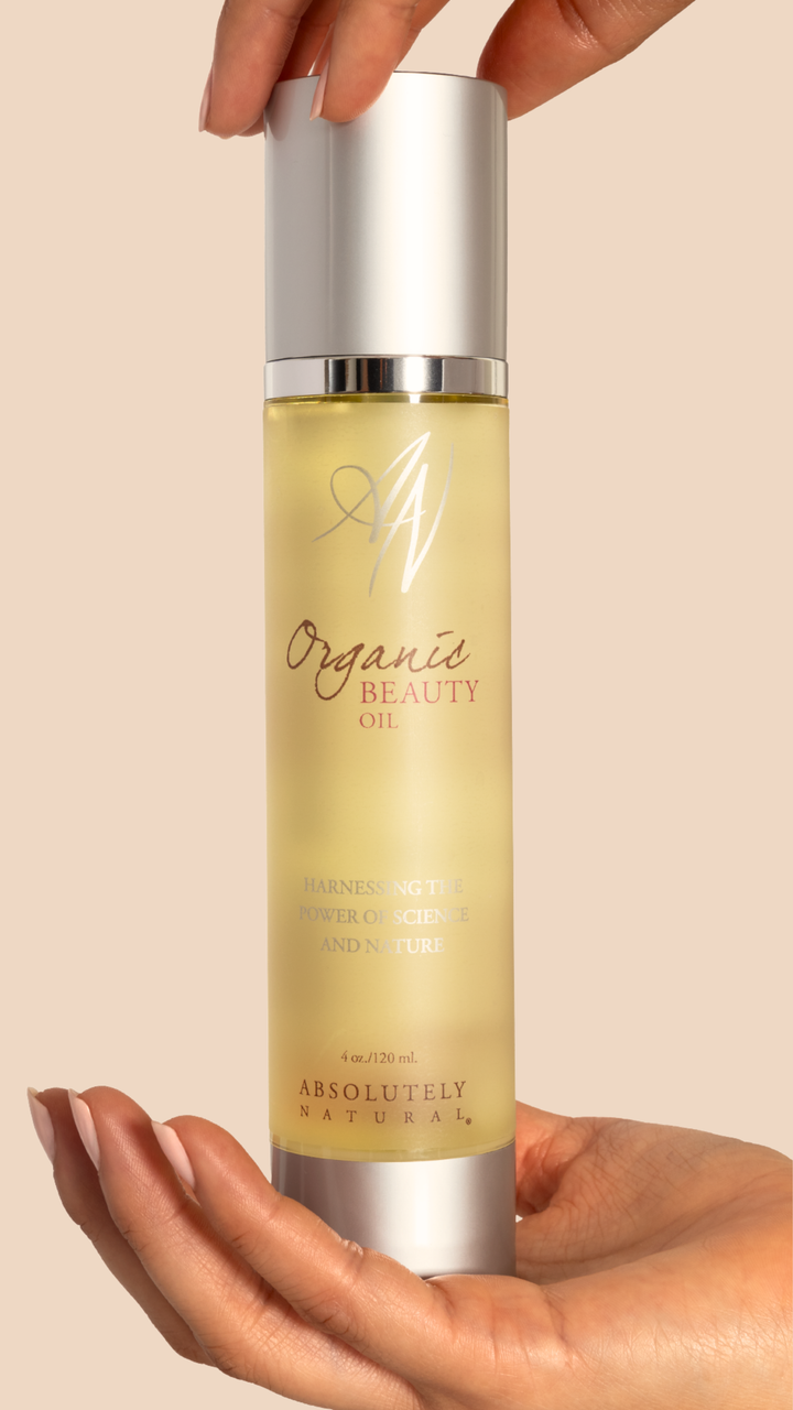 Organic Beauty Oil in hands