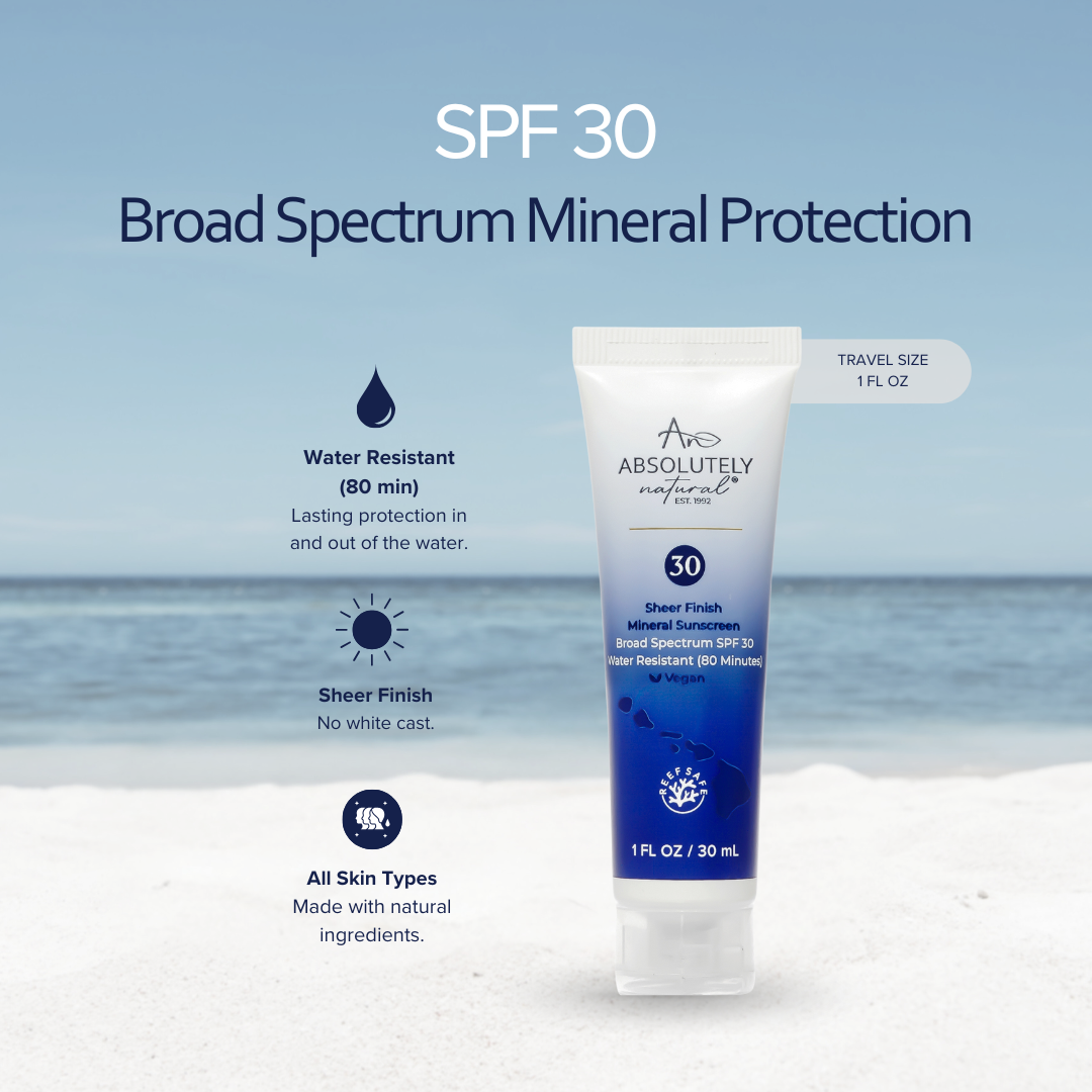 SPF 30 Mineral Sunscreen Travel Size 1 oz