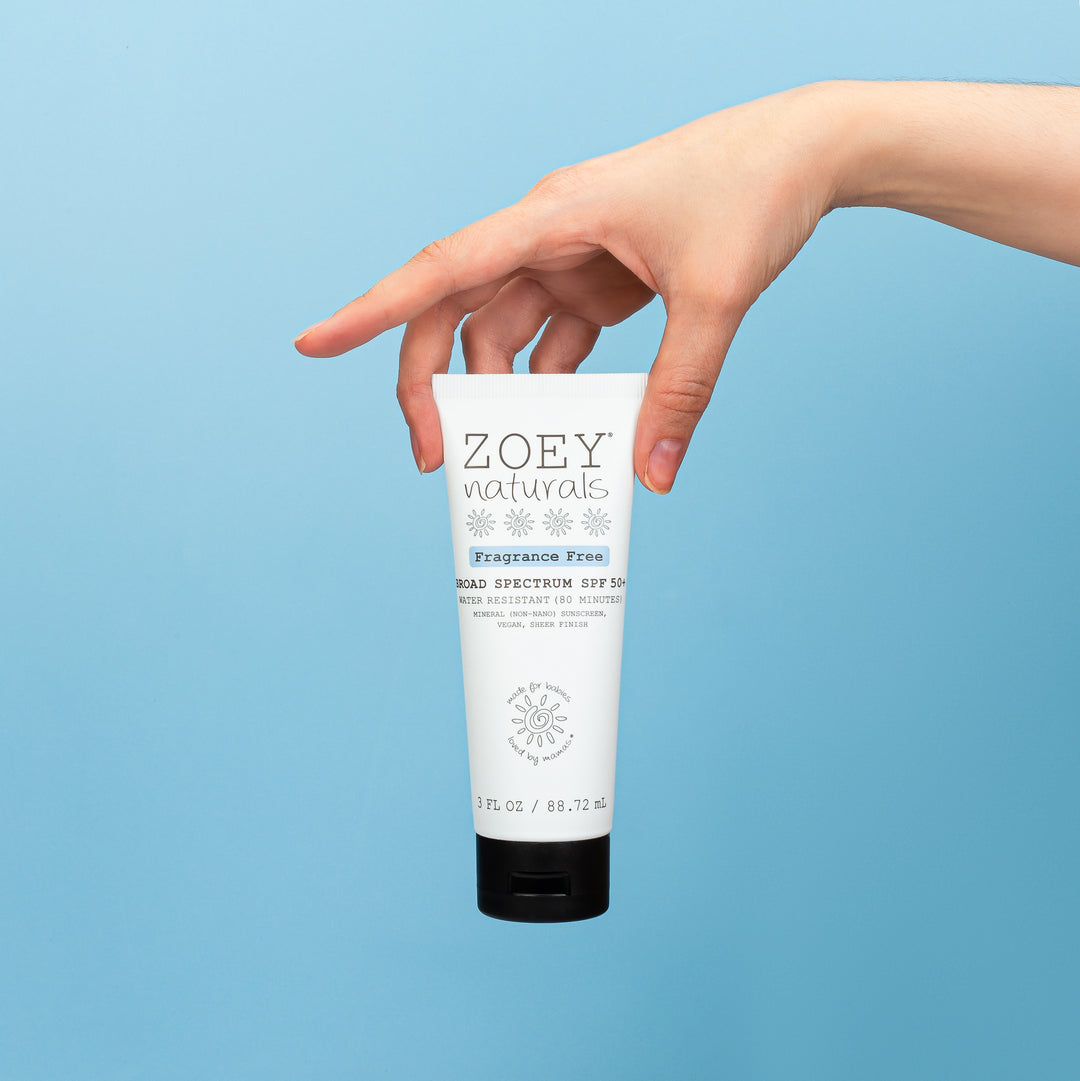 Zoey Naturals SPF 50+ Sheer Finish Mineral Sunscreen 3 oz