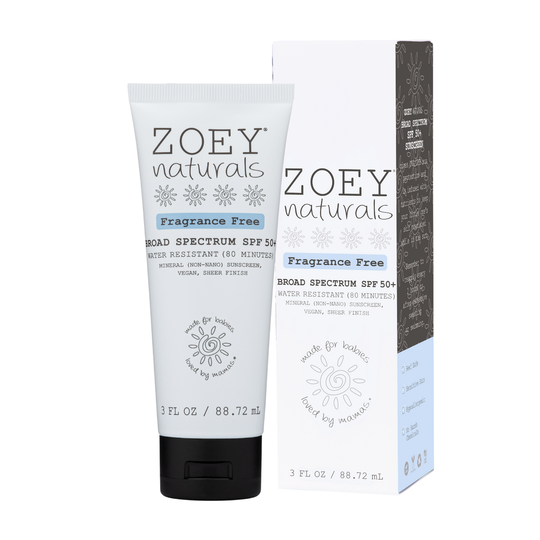 Zoey Naturals SPF 50+ Sheer Finish Mineral Sunscreen 3 oz