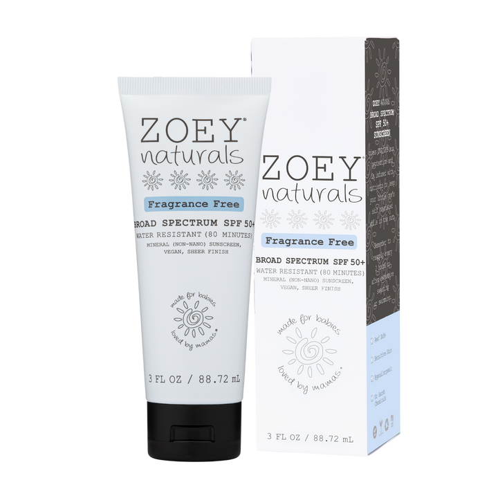 Zoey Naturals SPF 50+ Sheer Finish Mineral Sunscreen 3 oz
