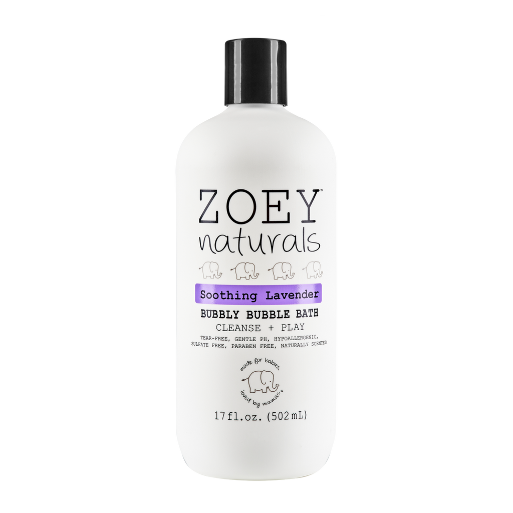 Organic French Lavender Bubble Bath Glass Bottle